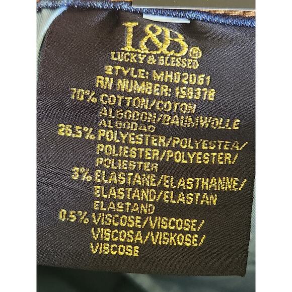 Lucky & Blessed Jeans Women's Sz 8 Blue Denim Mid-Rise Skinny Frayed Hems NWT - Picture 6 of 7